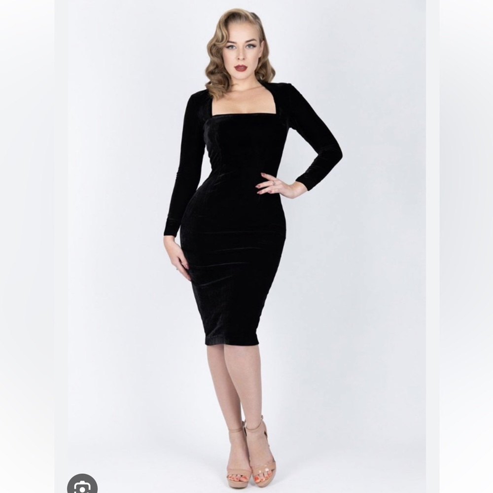 Zoe Vine Velvet Dress